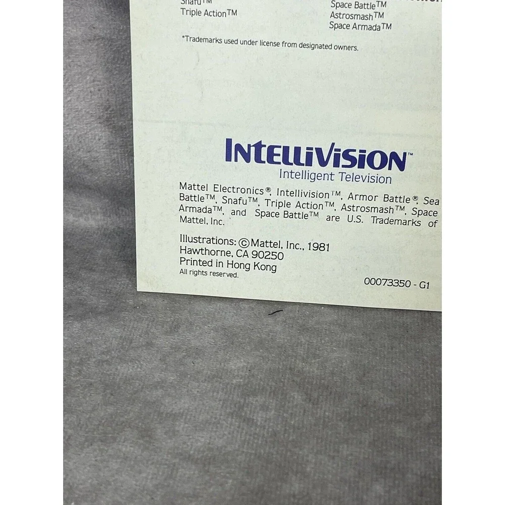 INTELLIVISION MATTEL ELECTRONICS 1981 BLUE CATALOG 2ND EDIT. #00073350-G1 36PGs!